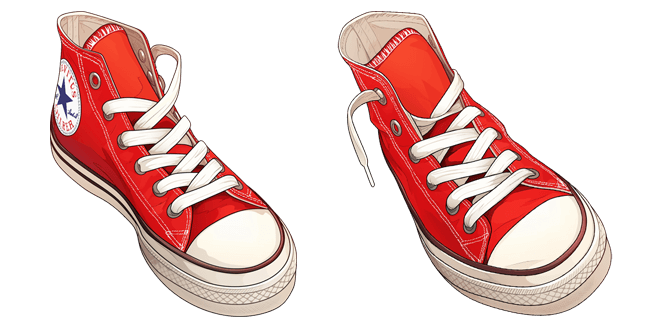 Cool Red Converse Chuck Taylor Cursor