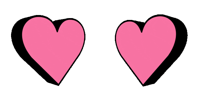 3D Pink Love Heart Animated Cursor