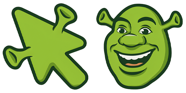 Cool Shrek Arrow & Head Cursor