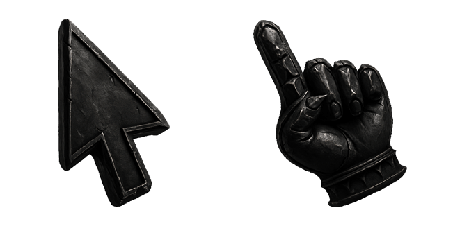 Gothic Stone Arrow & Gauntlet Cursor