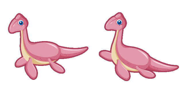 Cute Plesiosaur Animated Cursor