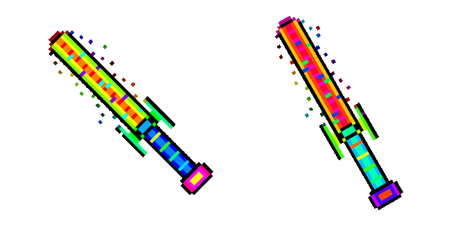 Chromafang Sword Pixel Animated Cursor