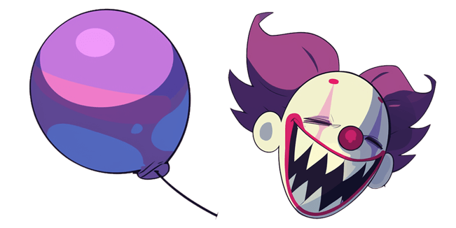 Balloon & Creepy Evil Clown Cursor
