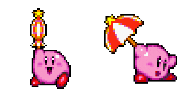 Kirby with Umbrella Animated Cursor