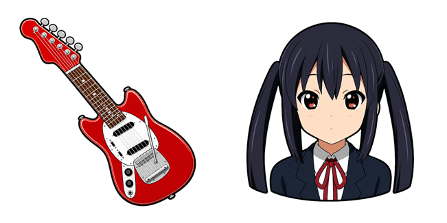 K-On! Azusa Nakano & Fender Mustang Cursor