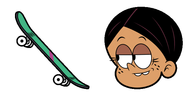 The Loud House Ronnie Anne & Skateboard Animated Cursor