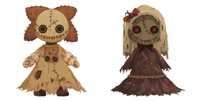 Voodoo Doll In Dress Cursor