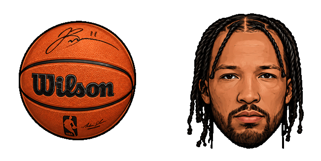 Jalen Brunson & Basketball Animated Cursor