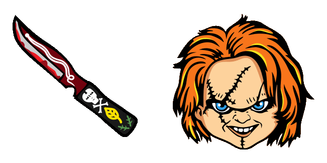 Chucky & Knife Animated Cursor