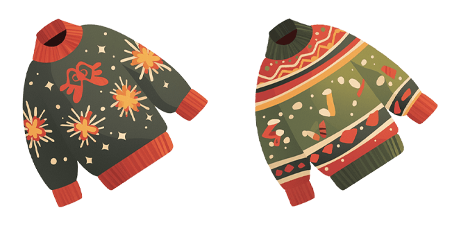 Dark & Light Ugly Christmas Sweater Cursor