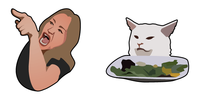 Woman Yelling at a Cat Meme Cursor