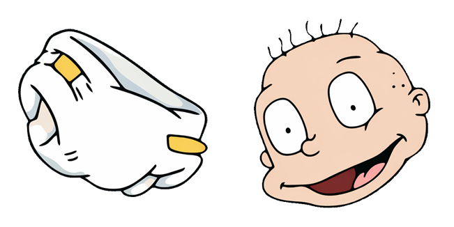 Rugrats Tommy Pickles Diapers & Face Cursor