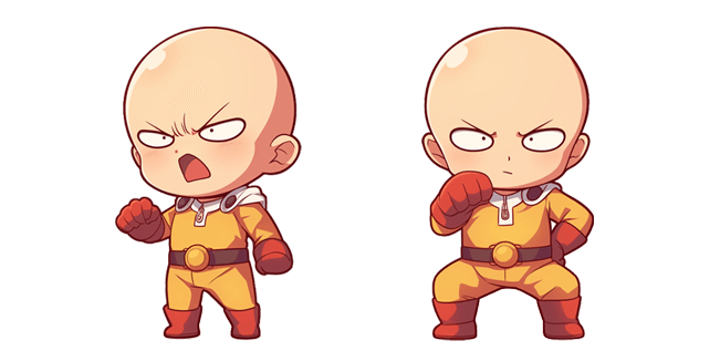 One-Punch Man Kawaii Saitama Cursor