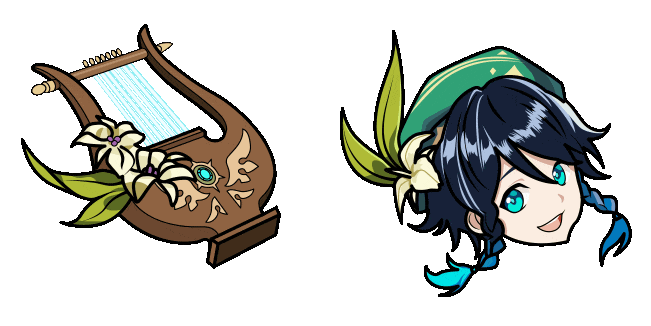 Genshin Impact Venti & Lyre Animated Cursor