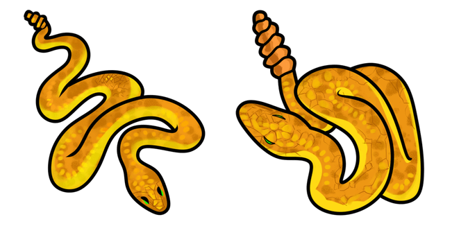 Orange Snake Cursor