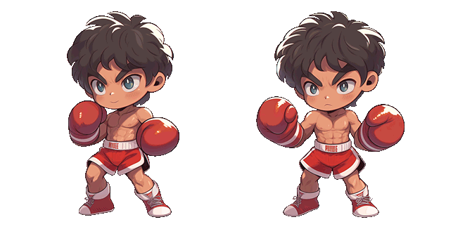 Chibi Boxer Animated Cursor