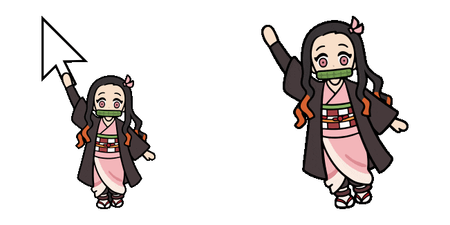 Demon Slayer Nezuko & Arrow Animated Cursor