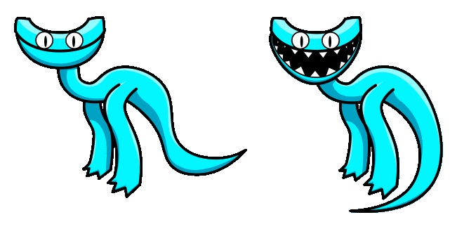 Rainbow Friends Cyan Animated Cursor