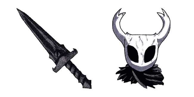 Hollow Knight Nail Sword & Mask Retro Cursor