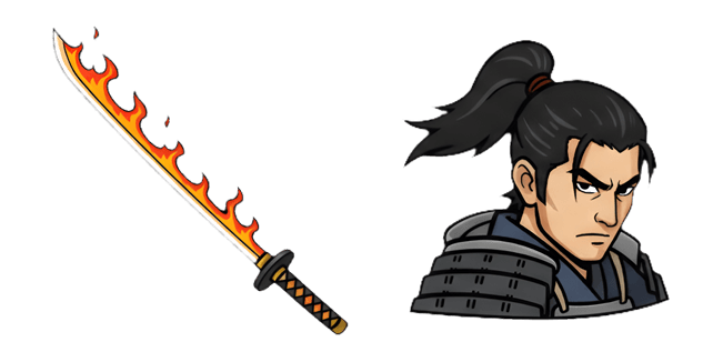 Nioh William Adams & Flaming Katana Cursor
