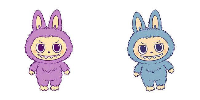 Colorful Labubu Animated Cursor
