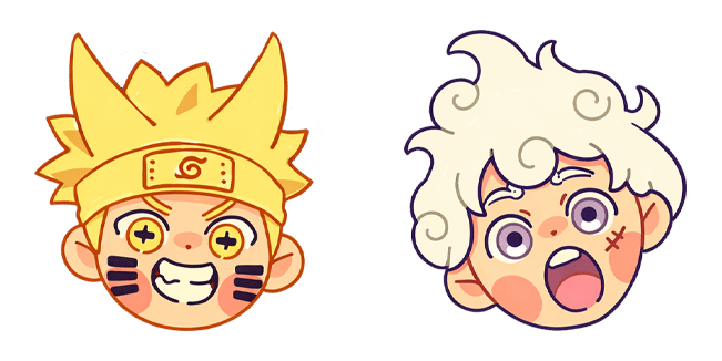 Cute Gear 5 Luffy & Naruto Shonen Legends Cursor