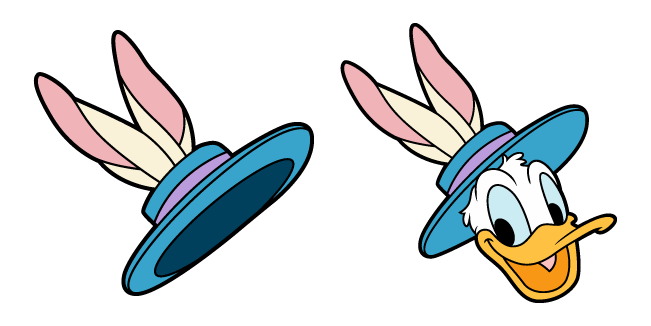 Donald Duck Easter Bunny Cursor