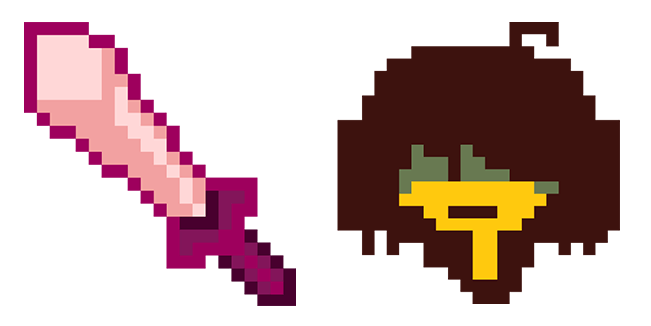 Undertale Kris & Sword Cursor