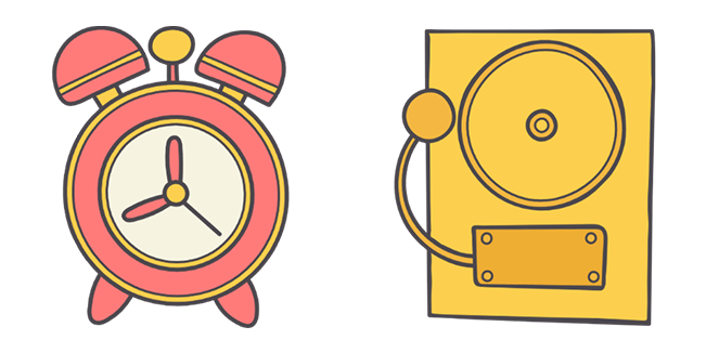 Alarm Clock & School Bell Cursor