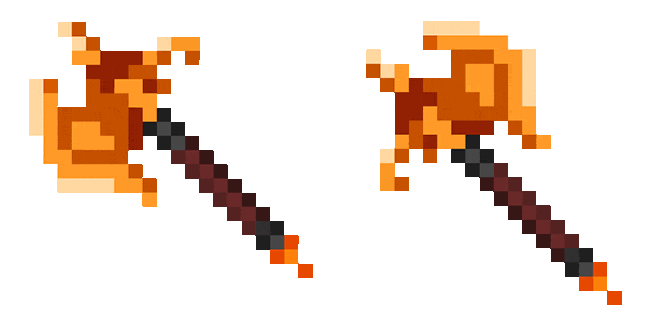 Minecraft Dungeons Firebrand Axe Animated Cursor