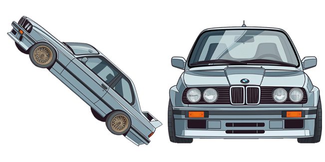 Vintage Light Grey BMW Cursor