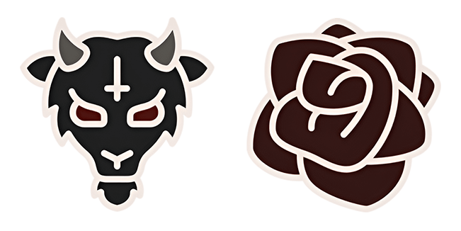 Halloween Dark Rose & Demon Cursor