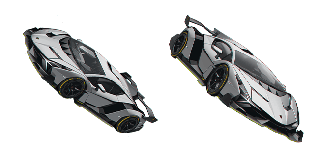 Amazing Grey Lamborghini Cursor
