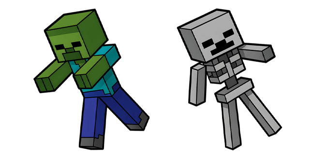 Minecraft Zombie & Skeleton Cursor