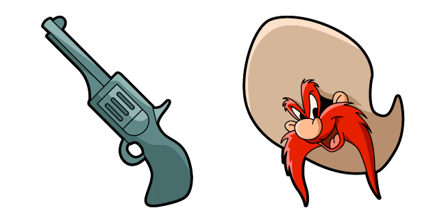 Looney Tunes Yosemite Sam & Six-Gun Pistol Cursor