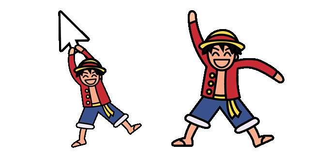 One Piece Luffy & Arrow Animated Cursor