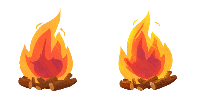 Burning Logs Animated Cursor