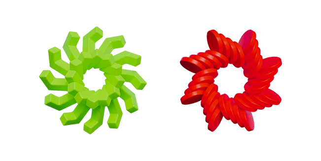 Flower & Star Shape 3D Cursor
