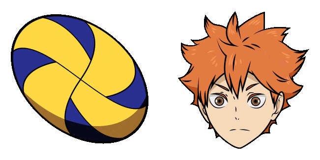 Haikyu!! Shoyo Hinata & Ball Animated Cursor