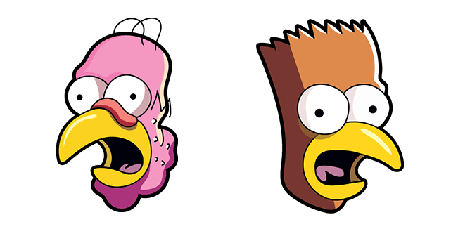 The Simpsons Turkeys Homer & Bart Cursor