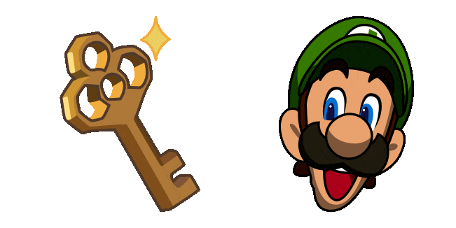 Luigi's Mansion & Key Animated Cursor