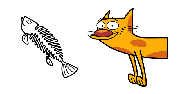 CatDog Cat & Fish Bone Cursor