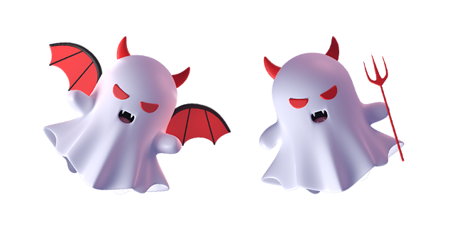 Spooky Evil Ghost 3D Cursor