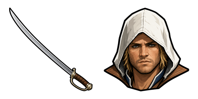 Assassin's Creed IV Black Flag Edward Kenway & Cutlass Cursor