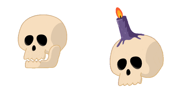Halloween Snapping Skull Animated Cursor