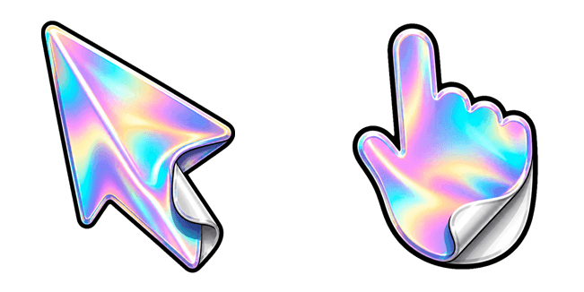Holographic Sticker Peel Cursor