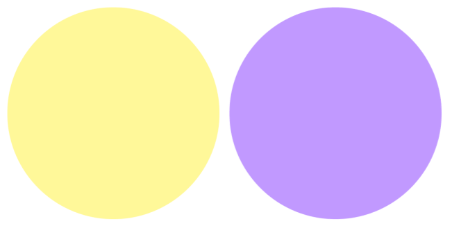 Yellow & Purple Circle Cursor
