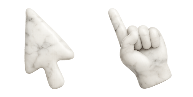 White Marble 3D Cursor