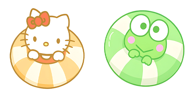 Hello Kitty & Keroppi Cute Floaties Cursor