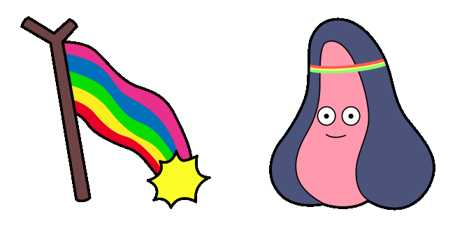 Adventure Time Abracadaniel & Rainbow Animated Cursor